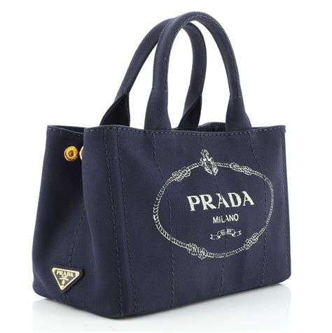 Prada canapa tote bag